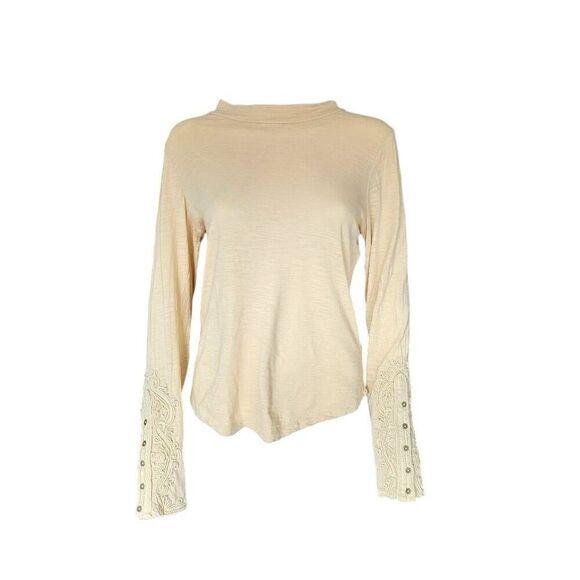 Free People Tops - free people embroidered cuff long sleeve